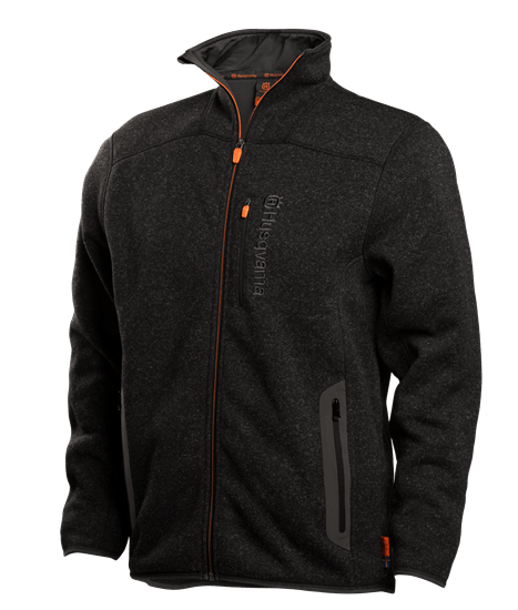 Husqvarna Xplorer Fleece jacket men granite grey en el grupo Productos forestales y para el jardín de Husqvarna / Husqvarna Ropa de trabajo/equipo / Ropa casual Xplorer con GPLSHOP (5932523-46)
