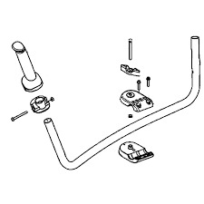 Conjunto de manillar Conjunto de manillar en el grupo Repuestos / Piezas de repuesto Desbrozadora / Piezas de repuesto Husqvarna 535iFR con GPLSHOP (5936240-02)