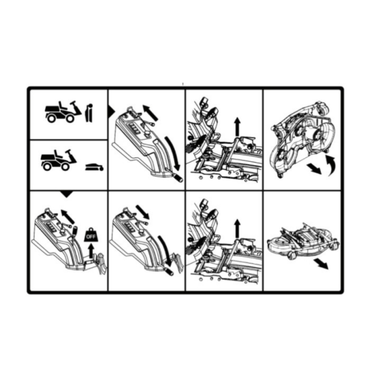 Servicio de etiquetas y acoplamiento en el grupo Repuestos / Piezas de repuesto Rider / Piezas de repuesto Husqvarna Rider 420 TSX AWD con GPLSHOP (5949502-01)