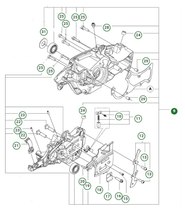 Kit Cárter 545/550Xp/Xpgmki 5958977-05 en el grupo  con GPLSHOP (5958977-05)