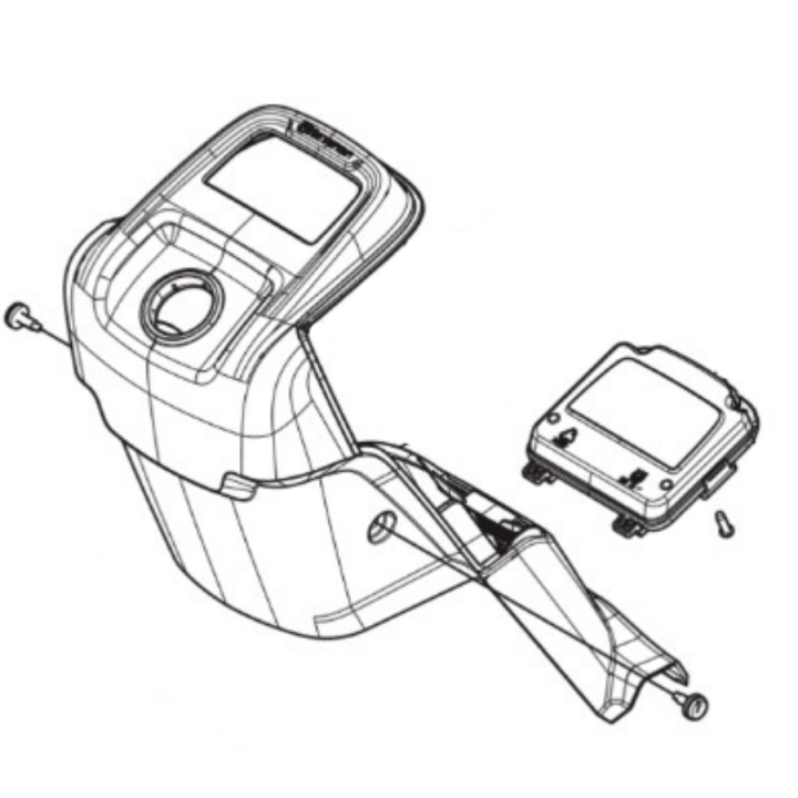 Tapa de dirección Parte trasera en el grupo Repuestos / Piezas de repuesto Rider / Piezas de repuesto Husqvarna Rider 316TX AWD con GPLSHOP (5965672-01)