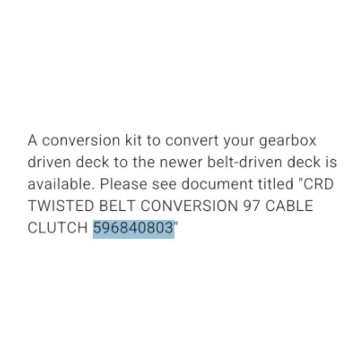 Kit De Servicio 97 Crd Cable De Cubierta 5968408-03 en el grupo  con GPLSHOP (5968408-03)