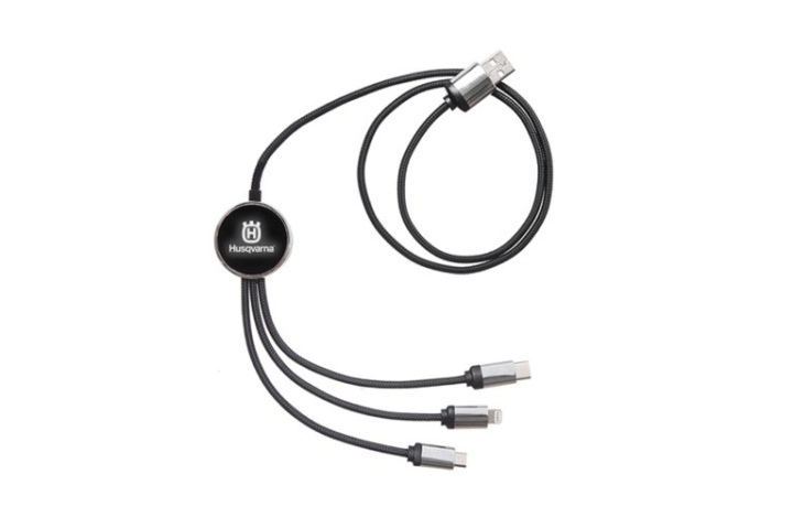 Charging cable, 3 in 1 en el grupo Productos forestales y para el jardín de Husqvarna / Husqvarna Ropa de trabajo/equipo / Ropa de trabajo / Accesorios con GPLSHOP (5974927-01)