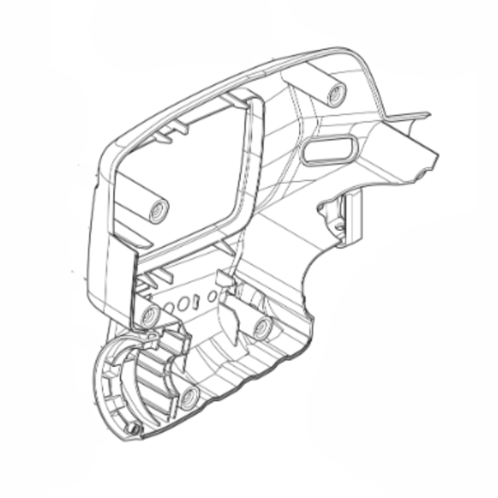 Vivienda a la izquierda en el grupo Repuestos / Piezas de repuesto Cortasetos / Piezas de repuesto Husqvarna 522iHD75 con GPLSHOP (5983698-03)