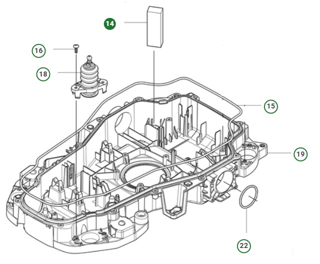  en el grupo Repuestos Robots Cortacésped / Piezas de repuesto Husqvarna Automower® 310E Nera con GPLSHOP (5985036-04)