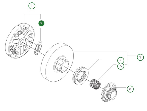Muelle de embrague 564XPG en el grupo con GPLSHOP (5998582-01)