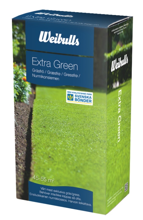 Semillas Césped Weibulls Extra Green 1kg en el grupo Productos forestales y para el jardín de Husqvarna / Semillas Césped y Fertilizante con GPLSHOP (838045)