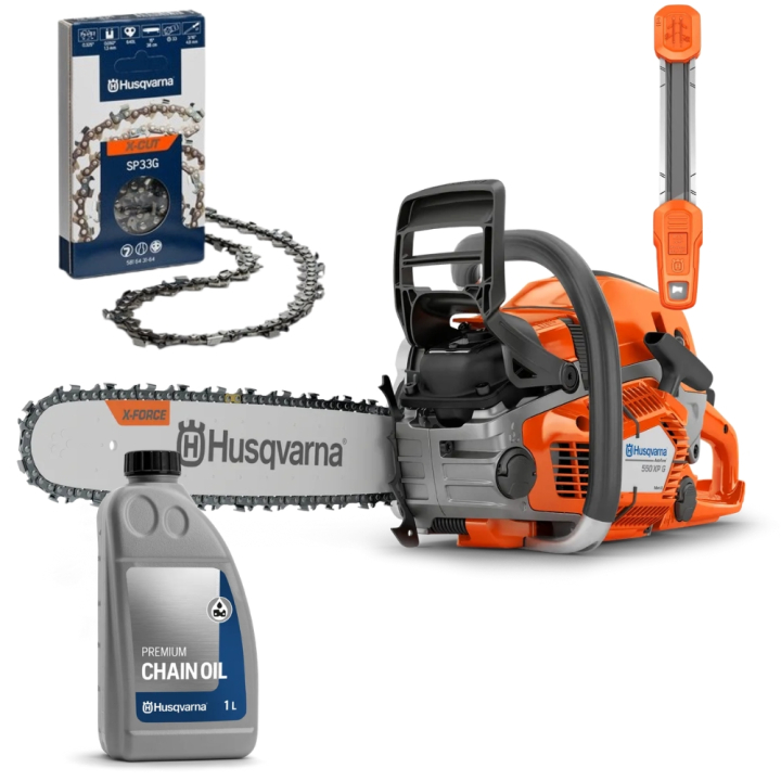 Husqvarna 550 XP G Mark II 15'' Pack Profesional en el grupo Productos forestales y para el jardín de Husqvarna / Husqvarna Motosierras / Sierras profesionales con GPLSHOP (9676909)