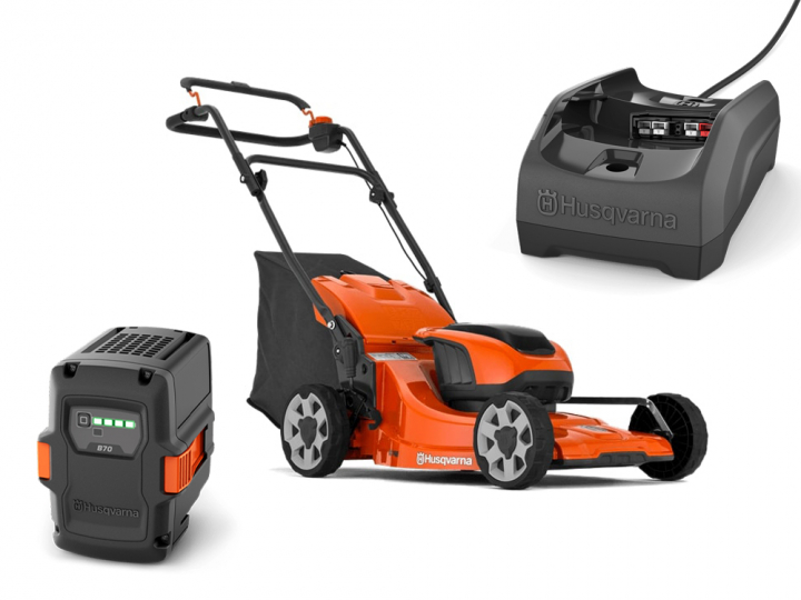 Husqvarna LC 142i + B140 & C80 en el grupo Productos forestales y para el jardín de Husqvarna / Husqvarna Cortacéspedes / Cortacésped a batería con GPLSHOP (9705418-04)