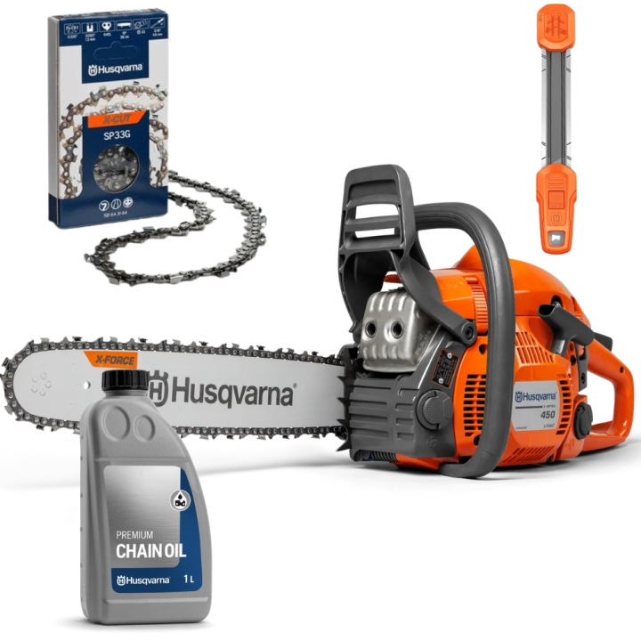 Husqvarna 450 E-series II Pack Inicial en el grupo Productos forestales y para el jardín de Husqvarna / Husqvarna Motosierras / Sierras versátiles con GPLSHOP (9705595pkt)