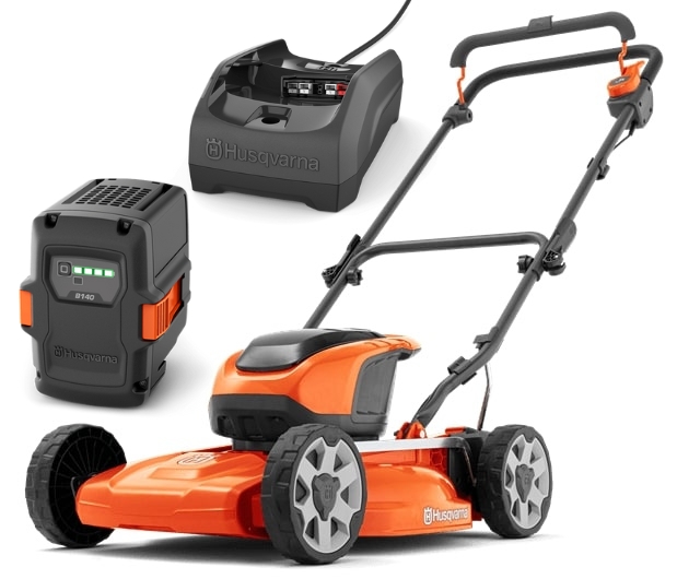 Husqvarna LB 144i Cortacésped A Batería + B140 & C80 en el grupo Productos forestales y para el jardín de Husqvarna / Husqvarna Cortacéspedes / Cortacésped a batería con GPLSHOP (9706482-02)