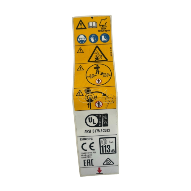 Calcomanía De Advertencia 5010818-02