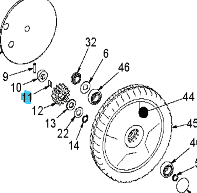 Cuña de accionamiento Brillante