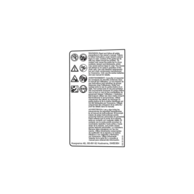 Advertencia de etiqueta 5310819-01