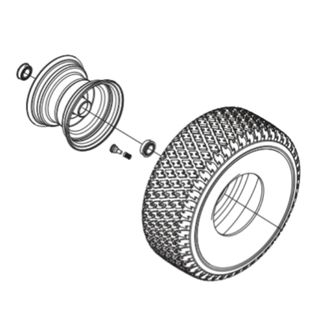 Juego de ruedas TS 112, TS 114, TC 215T, TC 220T, TS 112, TS 114, TS 215T, TS 217T
