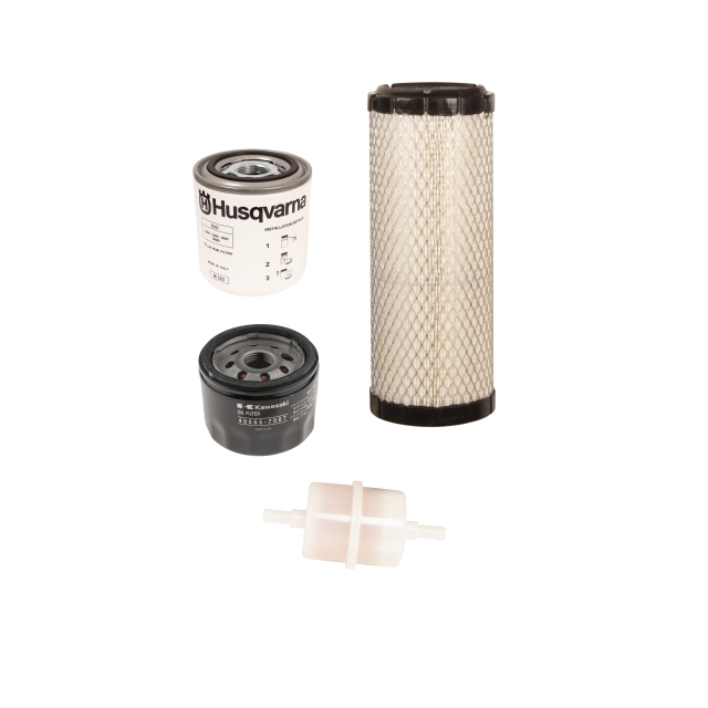 Kit de mantenimiento con filtro de aceite de motor, filtro de aire, filtro de combustible, filtro hidráulico de aceite - cada 200 horas