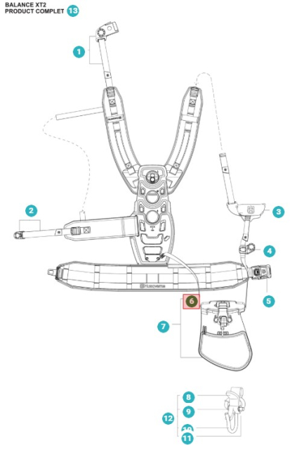 Conjunto de correa de tracción Xt2 5363736-01