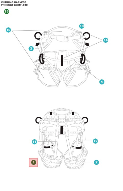 Lazo para pierna izquierda 5367699-01