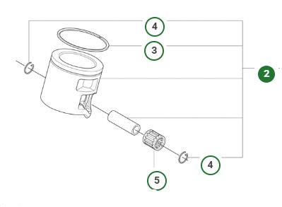 Pistón Husqvarna 560 XPG Mark II, 562 XPG Mark II