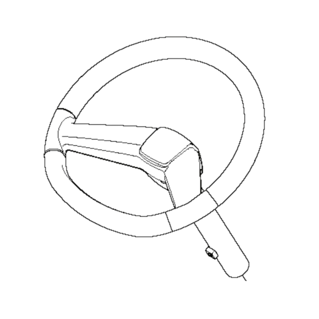 Volante Completo, Negro, Largo