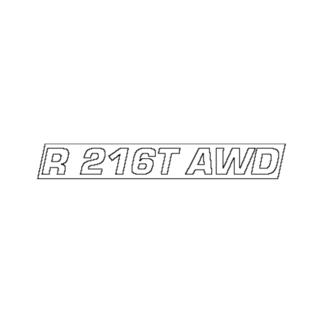 Adhesivo Capó Motor R216T Awd