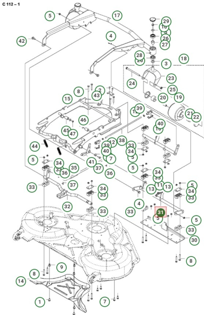 Travesaño Frontal Gris 5900813-02
