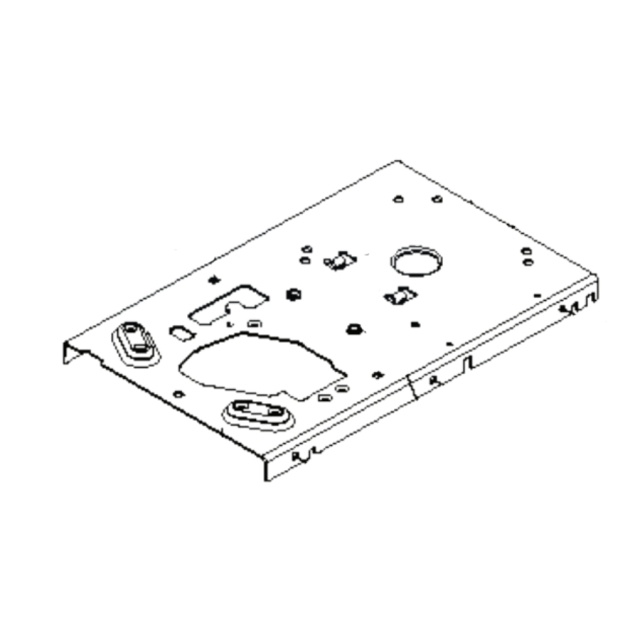Placa de motor calibre 10, color negro, M