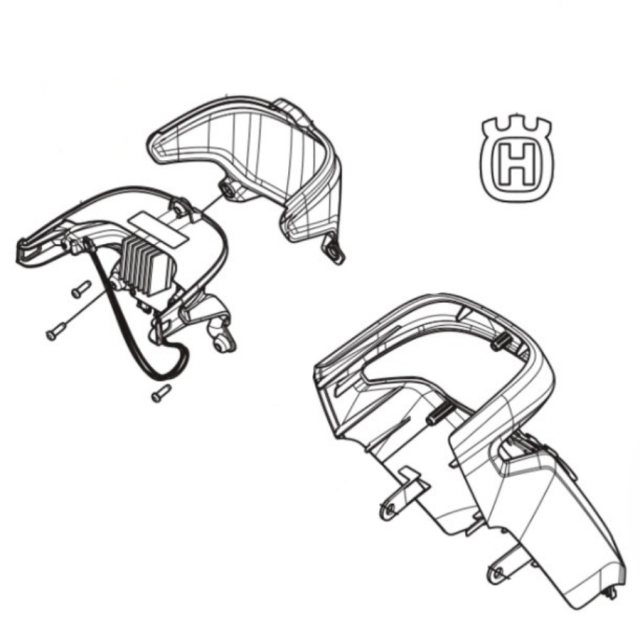 Funda de dirección Parte delantera M, Paja