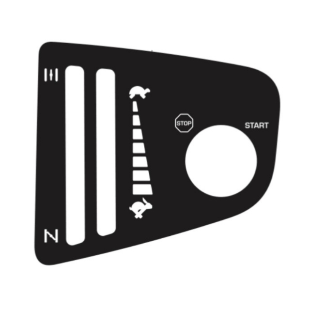 Controles de calcomanías para el estrangulador