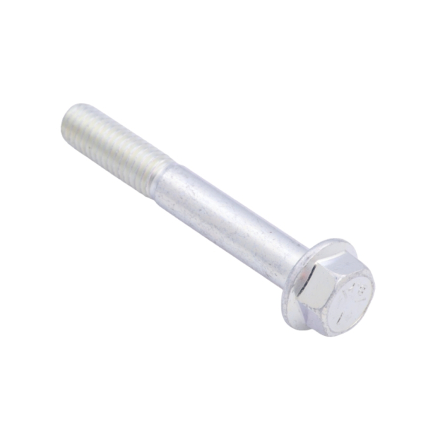Tornillo de rosca hexagonal con rosca y collar 3/8-16 x 2-3/4 pulgadas de zinc transparente gr5