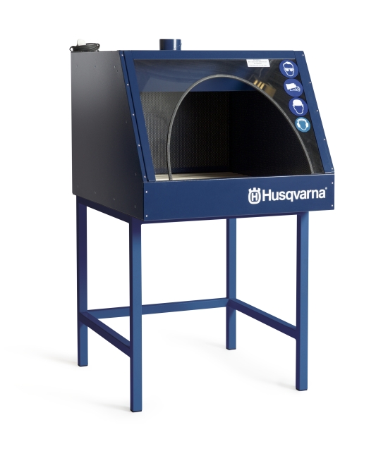 Caja de pruebas insonorizada para motosierra