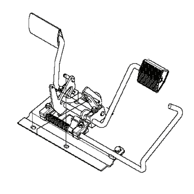 Conjunto de placa de pedal con rodamiento