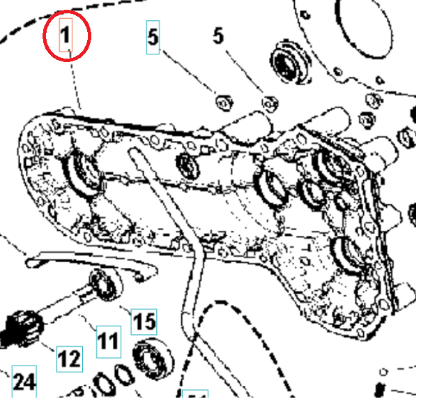 Tapa Motor Carter Izquierdo 5986767-01