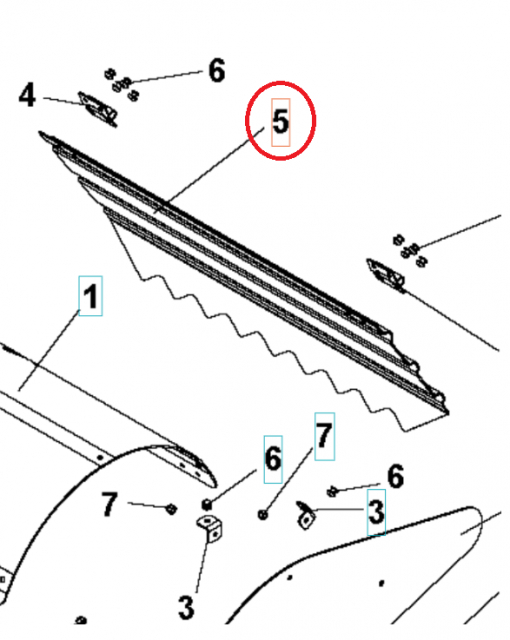 Tapa Dientes Tapa Trasera Gris Ra 5986811-01