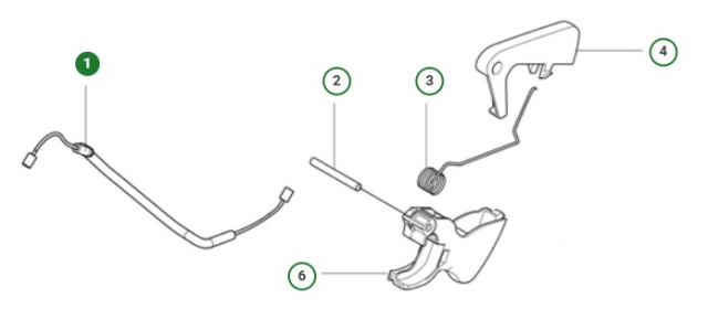 Conjunto De Cable Del Acelerador Derecho, 39 Cc
