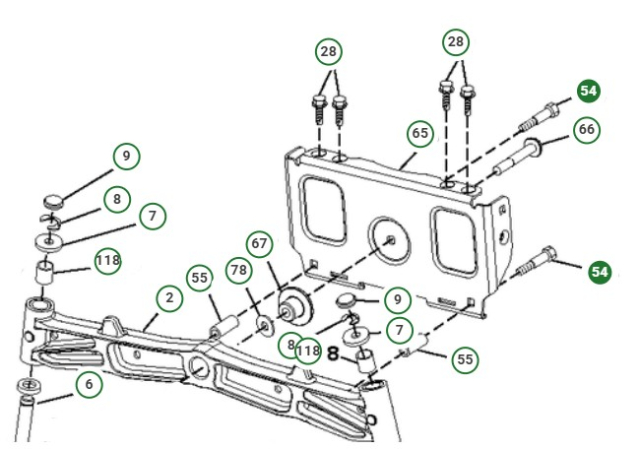 Perno, 3/8-16X2 1/4 8747606-36
