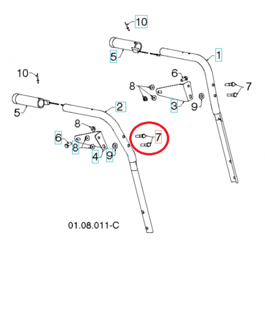 Perno, 5/16-18X1 1/2 8747805-24