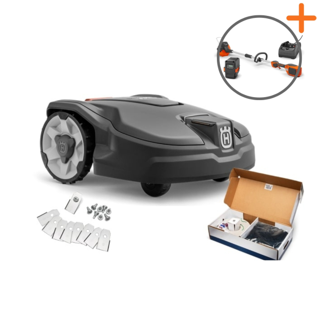 Husqvarna Automower® 305 Start-paquete | Recortadora a batería de regalo!