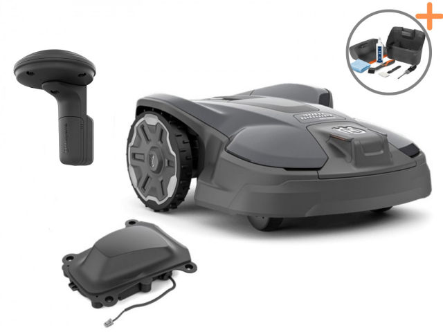 Husqvarna Automower® 320 Nera Robot Cortacésped con EPOS plug-in kit | Kit mantenimiento gratis!