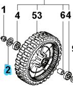 Arandela De Cubierta 2956667-02 Arandela De Cubierta 2956667-02