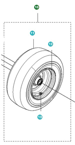 Ruedas Con Cojinetes 5010832-01