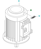 Motor eléctrico 9,2Kw, 400-480V 5013656-01 Motor eléctrico 9,2Kw, 400-480V 5013656-01