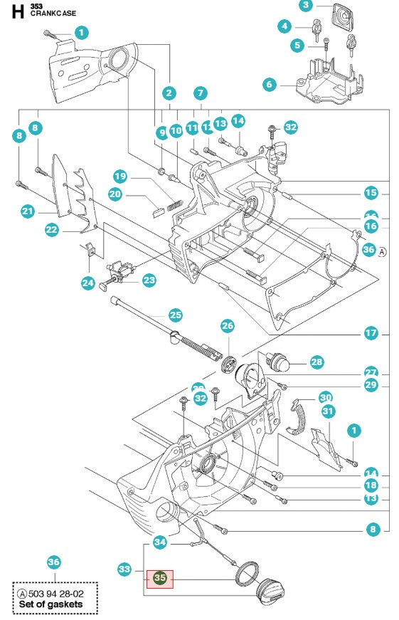 Junta De Tapa De Tanque 5016268-01