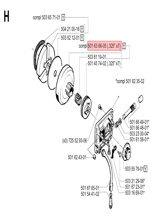 Tambor de embrague 240, 242, 42