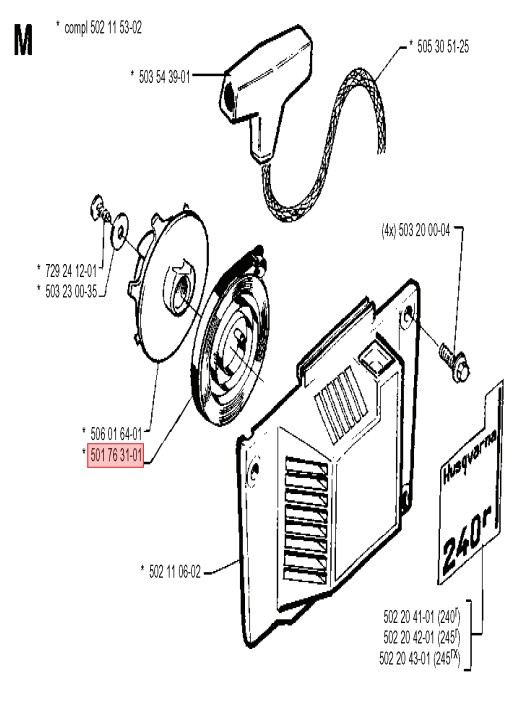 Muelle De Arranque Con Cassette 5017631-01