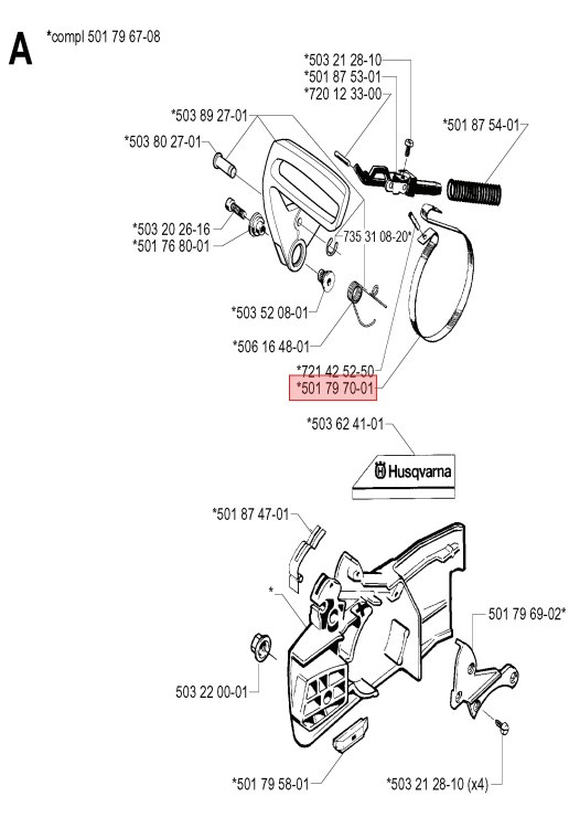 Banda De Freno Husqvarna 242, 246, 42