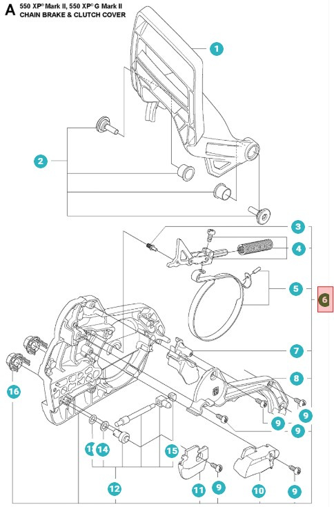 Tapa De Embrague Completa 550XP / 560XP