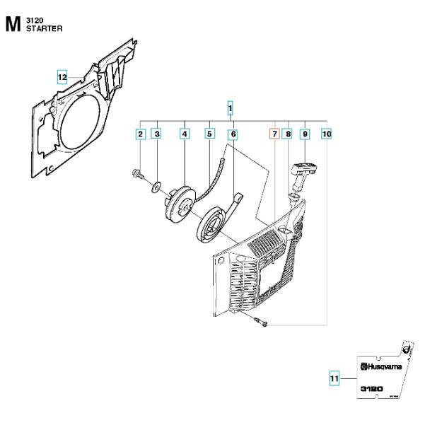 Carcasa de arranque 3120XP