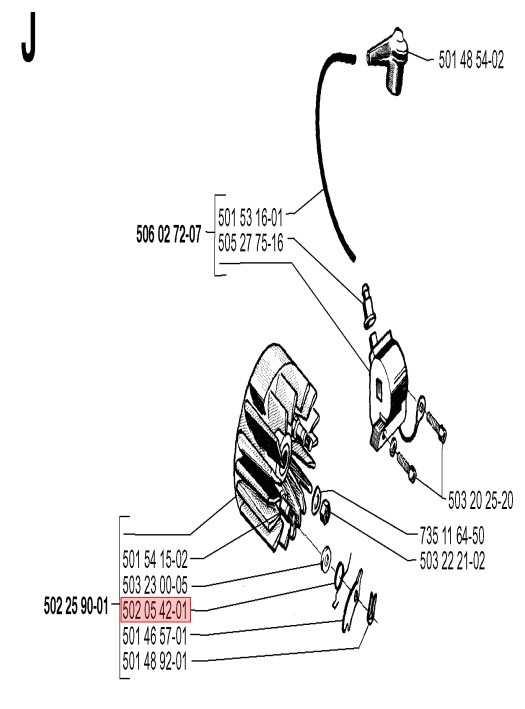 Gancho portador de resorte 5020542-01