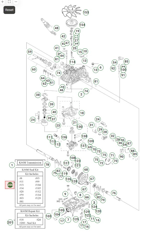 Juego De Sello K66B,D,I,K,M 5024513-01